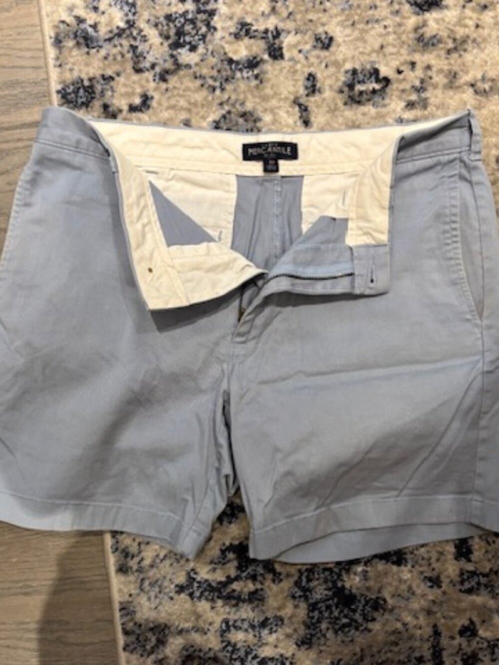 J. Crew Mercantile Flex Light Blue Shorts - 7" Inseam 33 W